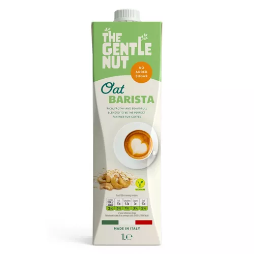 Băutură Vegetală Barista (Lapte Cafea) din Nuci Caju și Ovăz, 1L | The Gentle Nut