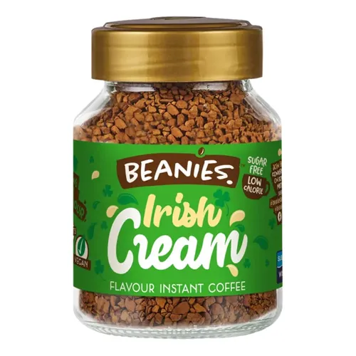Cafea Instant cu Aromă de Whiskey Irlandez - Irish Cream, 50g | Beanies