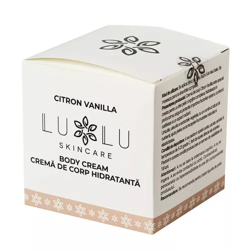 Cremă hidratantă Citron Vanilla, 150g | LULU Skincare