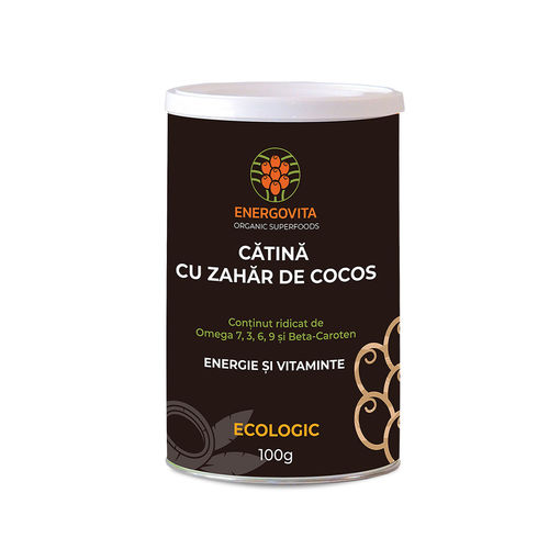 Cătină Ecologică cu Zahăr de Cocos, 100g ECO| Energovita