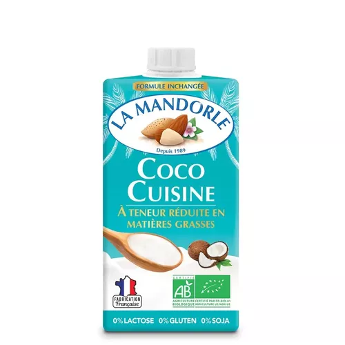 Cremă de Cocos Pentru Gătit, 250ml | La Mandorle