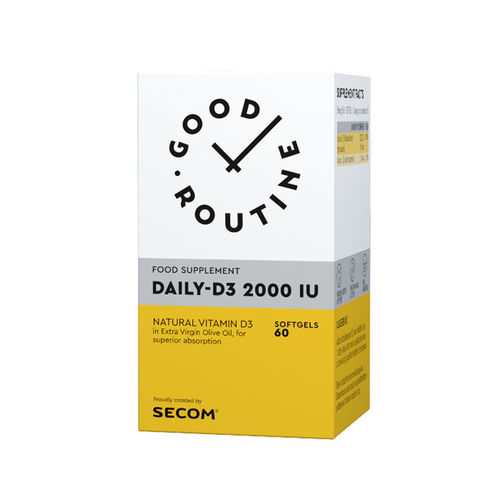 Daily-D3 2000IU Good Routine, 60 capsule | Secom