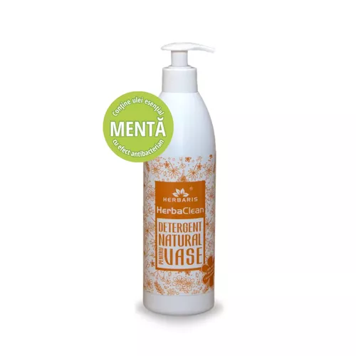 Detergent natural pentru vase cu Mentă, 500ml | Herbaris