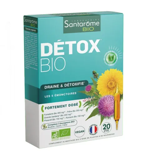 Detox Bio, 20 fiole | Santarome Bio