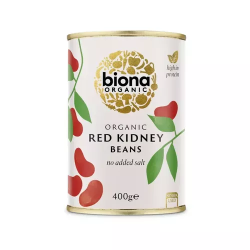 Fasole Roșie Red Kidney Boabe Conservă ECO, 400g | Biona