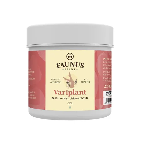 Gel Variplant - Varice, Picioare Obosite, 250ml | Faunus Plant