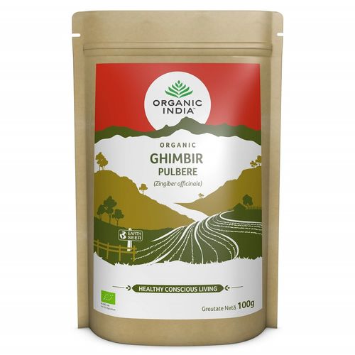 Ghimbir Pulbere, 100% Organic, 100g  | Organic India