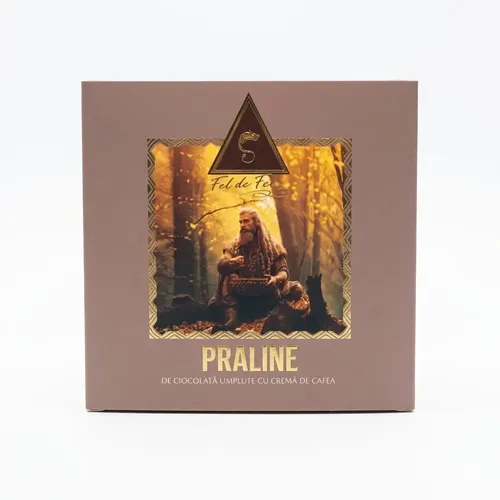 Praline de Ciocolată umplute cu cremă de CAFEA, 168g | Dacica Fel de Fel