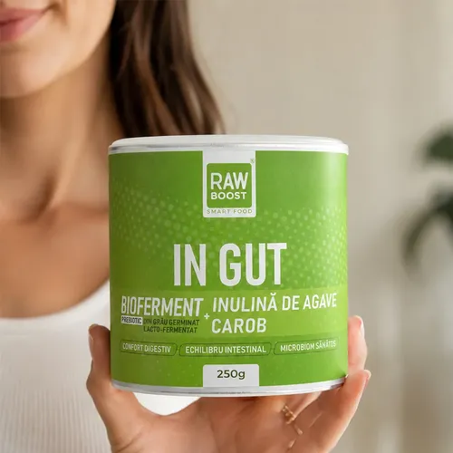 In Gut, bioferment prebiotic pentru un microbiom sănătos, 250g | Rawboost