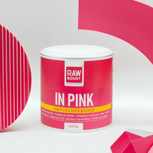 In Pink - Inner Collagen Booster - Stimulează Producția Naturală de Colagen, 300g | Rawboost