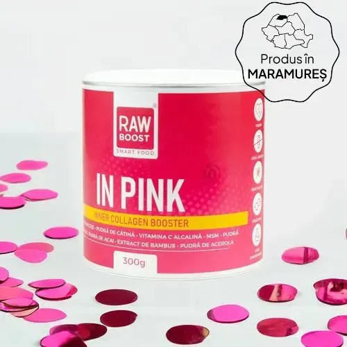 In Pink - Inner Collagen Booster - Stimulează Producția Naturală de Colagen, 300g | Rawboost
