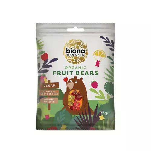 Jeleuri mini ursuleți - fructe ECO, 75g | Biona