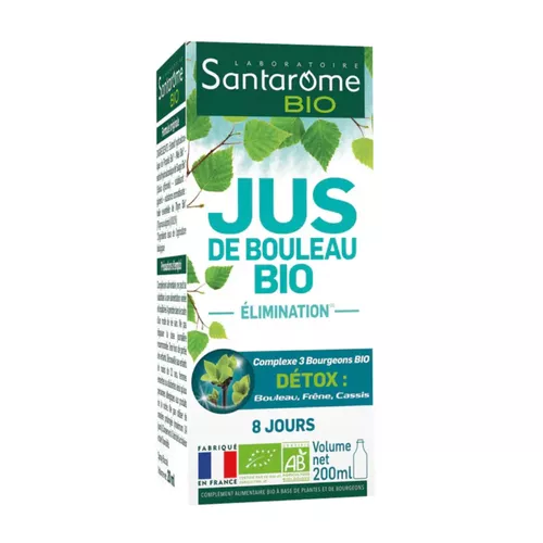 Jous de Bouleau Bio - DETOX Suc de Mesteacăn, 200 ml | Santarome Bio