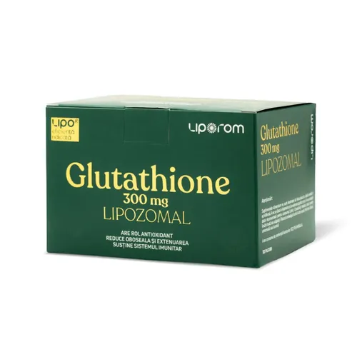 Glutathione Lipozomal, 300mg, 30 plicuri | Liporom