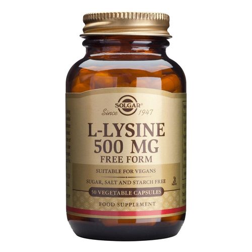 L-LYSINE (Aminoacid L-lizina) 500mg, 50 capsule | Solgar