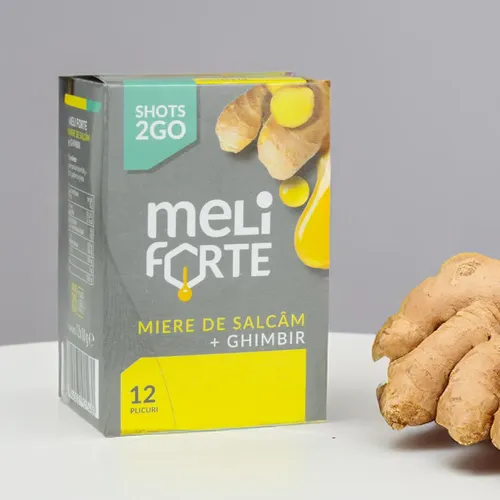 Miere de Salcâm cu Ghimbir, 12 plicuri | Meliforte