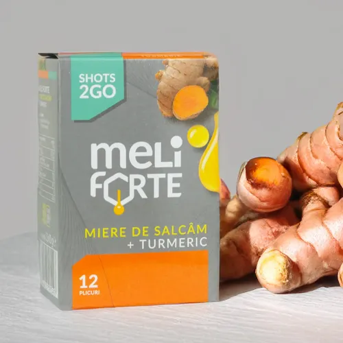 Miere de Salcâm cu Turmeric, 12 plicuri | Meliforte