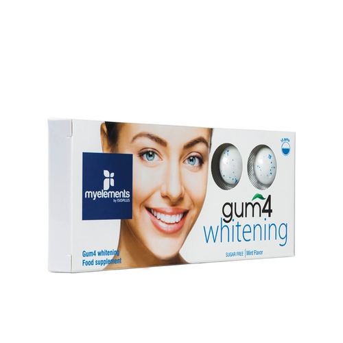 Gum4 Whitening - Gumă de mestecat fără zahăr | Myelements