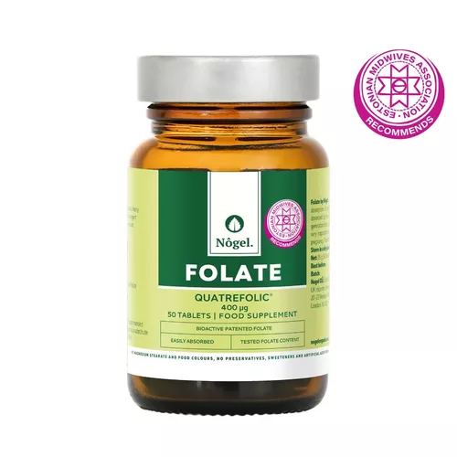 Folat (Vitamina B9), Quatrefolic®, 50 tablete | Nôgel.