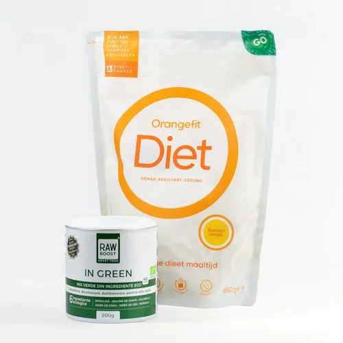 Pachet SILUETĂ - Diet Banane + In Green, Mix Verde Antibalonare