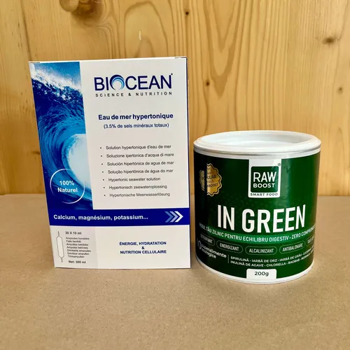 Pachet Hidratare și Imunitate - In Green Mix Verde și Plasma Marină Hypertonică Biocean