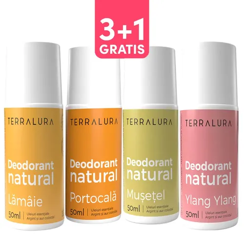 Pachet 3+1 Gratis Deodorante cu Arome Noi | Terralura