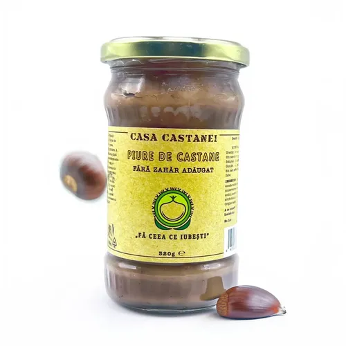 Piure de Castane Fără Zahăr Adăugat, 320g | Casa Castanei