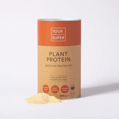 PLANT PROTEIN - Proteine Vegetale, Masă Musculară, Slăbit - Mixuri Organice de Super Alimente - 400g | Your Super 