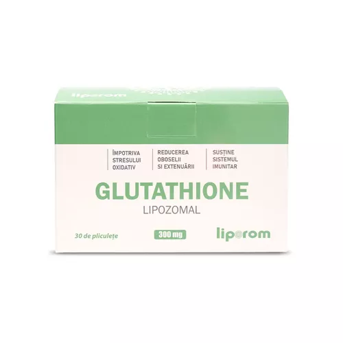 Glutathione Lipozomal, 300mg, 30 plicuri | Liporom