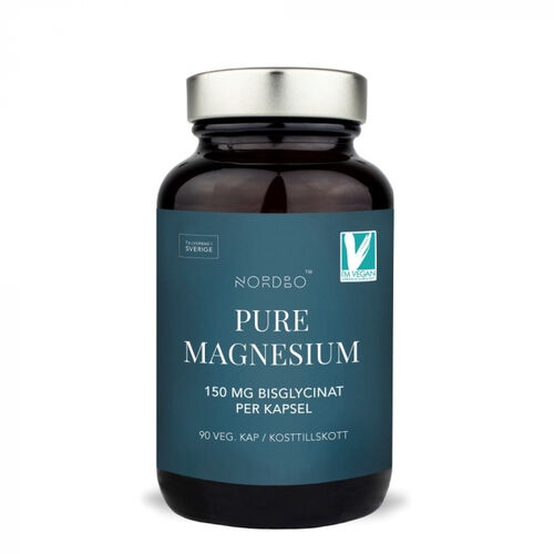 Pure Magneziu - Bisglicinat de magneziu - 90 capsule | Nordbo