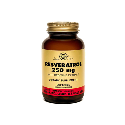 Resveratrol 250 mg cu Extract de Vin Roșu, 30 capsule | Solgar