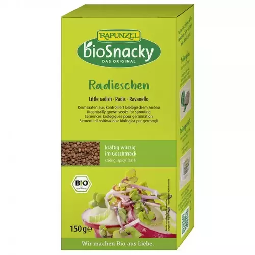 Semințe de Ridiche pentru Germinat, 150g ECO | Rapunzel - BioSnacky