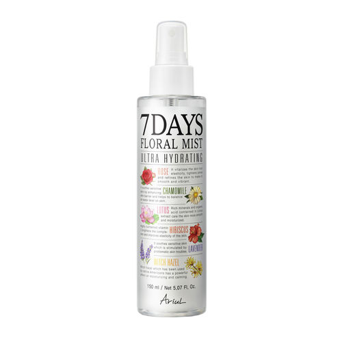 Spray pentru Față 7Days Floral Mist, Calmarea și Echilibrarea Tenului, 150ml | Ariul