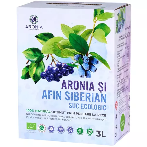 Suc de Aronia și Afin Siberian 100% Natural ECO, 3L | Aronia Charlottenburg