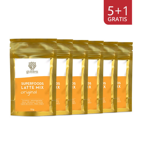 Superfoods Latte Mix 10g 5+1 Gratis | Golden Flavours 