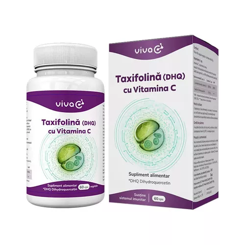 Taxifolină (DHQ) cu Vitamina C, 60 cps. | VivaC