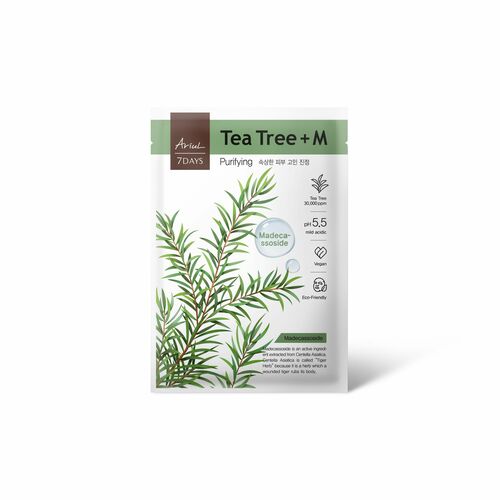 Mască 7Days PLUS Arbore de Ceai + M, Purificarea rapidă a tenului stresat, 23g | Ariul