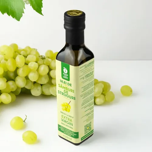 Ulei din Sâmburi de Struguri, Presat la Rece, 250ml | Food From Light