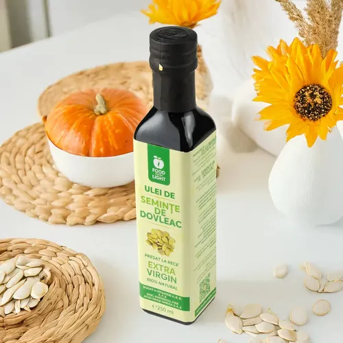 Ulei din Semințe de Dovleac, Presat la Rece, 250ml | Food From Light