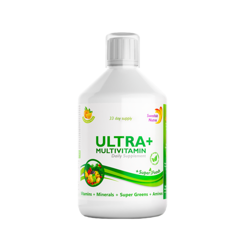 Ultra+ Detox Multivitamine Lichide cu 63 Ingrediente, 500 ml | Swedish Nutra