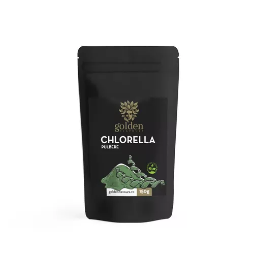 Chlorella Pulbere 100% Naturala, 150g Eco| Golden Flavours