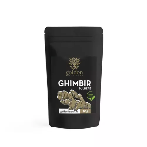 Ghimbir Pulbere 100% Naturala, 70g | Golden Flavours