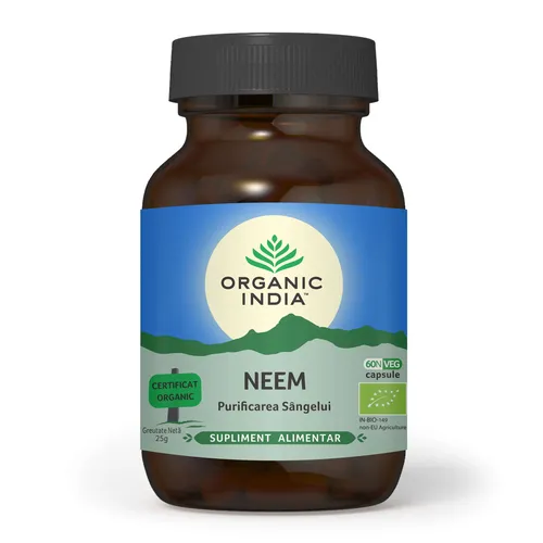 Neem Antibiotic Si Antifungic Natural 60 Cps Eco| Organic India