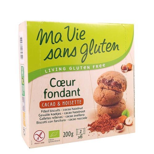 Biscuiți Fără Gluten cu Cremă de Cacao și Alune, 200g | Ma vie sans gluten imagine 2021 Ma vie sans gluten