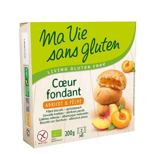 Biscuiți Fără Gluten cu Cremă de Caise și Piersici, 200g | Ma vie sans gluten Ma vie sans gluten imagine noua reduceri 2022