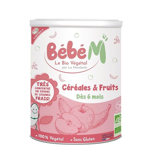 Cereale + Fructe Pentru Bebeluși – de la 6 luni, 400g | La Mandorle La Mandorle Alimente copii