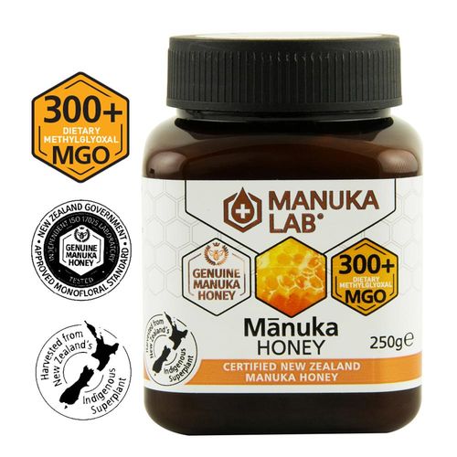 Miere de Manuka, MGO 300+ Noua Zeelandă Naturală, 250g | MANUKA LAB 250g Miere de Manuka