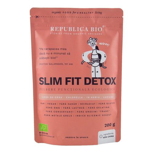 Slim Fit Detox, Pulbere Funcțională, 200g ECO| Republica BIO Republica Bio