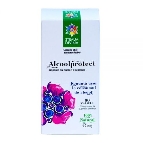 Alcoolprotect 500mg,  60 capsule | Steaua Divină