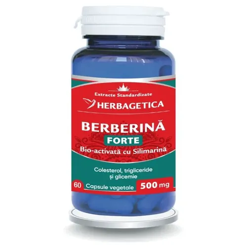 Berberină Forte, 60 capsule | Herbagetica